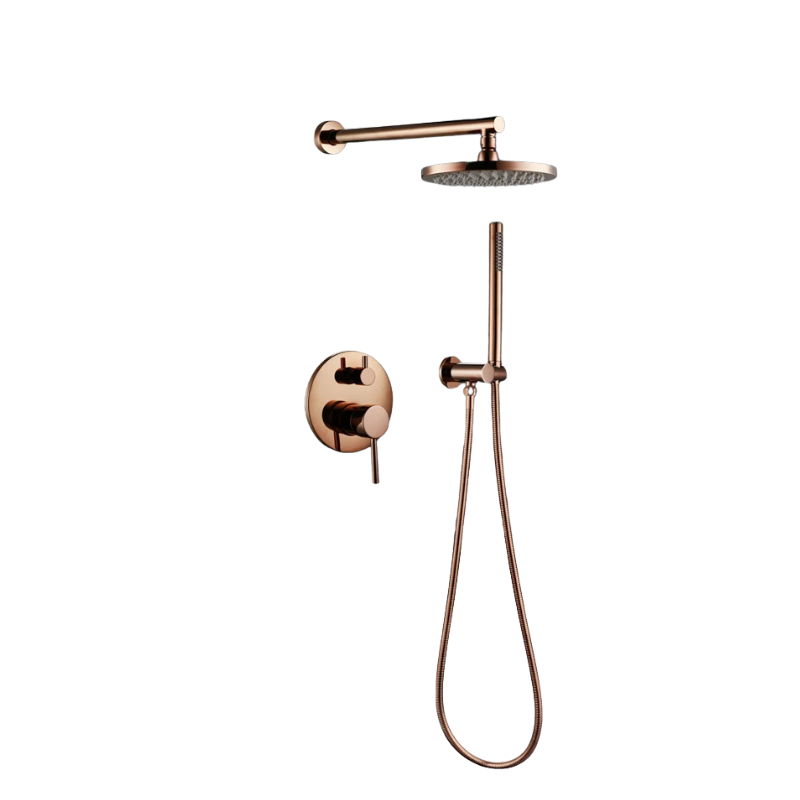 Colonne de douche en cuivre minimaliste