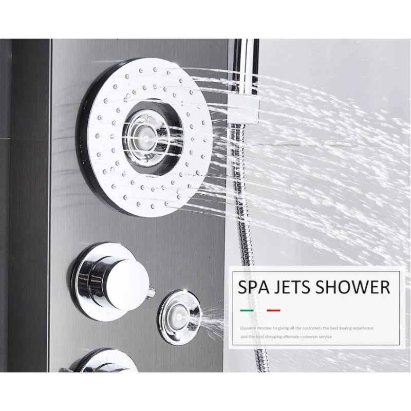 Colonne de douche hydromassante avec bidet