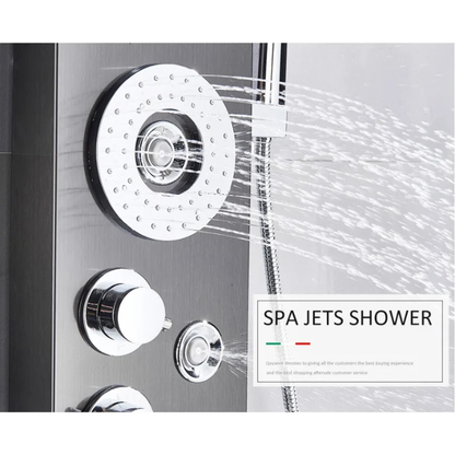 Colonne de douche hydromassante avec bidet