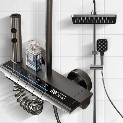 Colonne de douche laiton LED