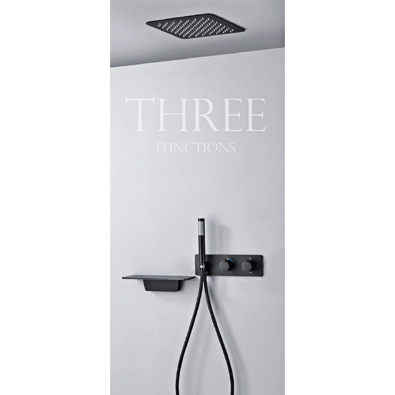 Colonne de douche laiton avec étagère