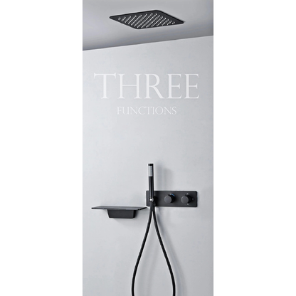 Colonne de douche laiton avec étagère