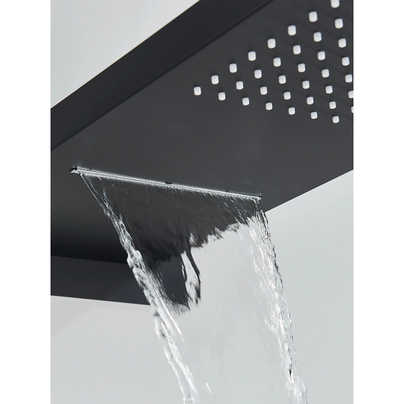 Colonne de douche noire cascade