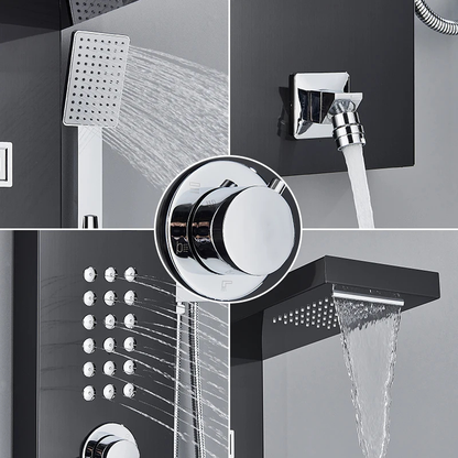 Colonne de douche hydromassante écran