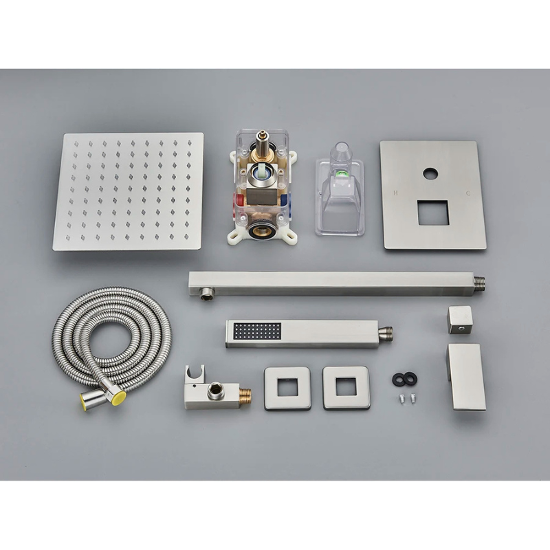 colonne de douche encastrable effet pluie plafond