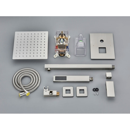 colonne de douche encastrable effet pluie plafond