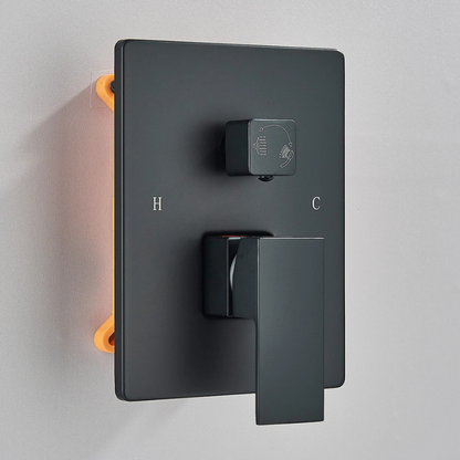 Colonne de douche encastrable avec bec déverseur