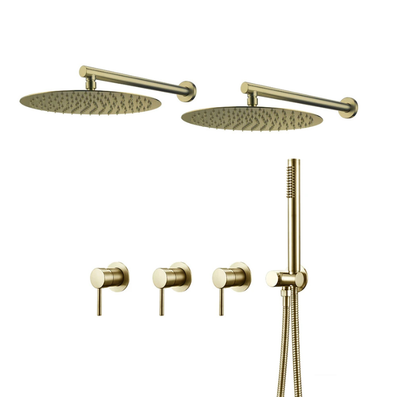 Colonne de douche encastrable double