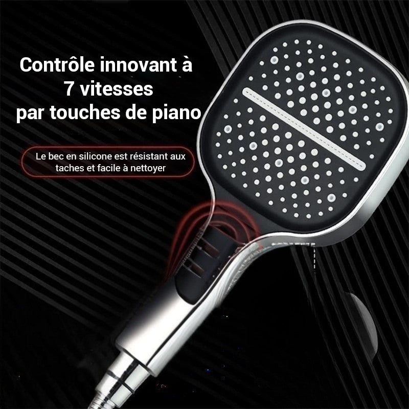 Pommeau de douche haute pression avec boutons
