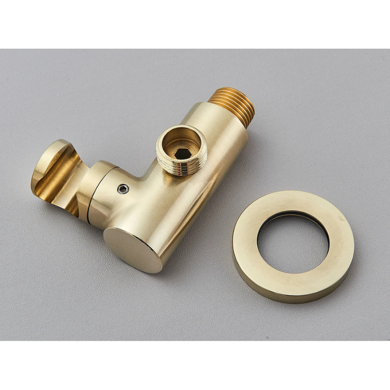 Colonne de douche encastrable or brossé