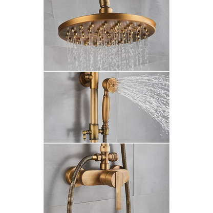 Colonne de douche bronze vintage