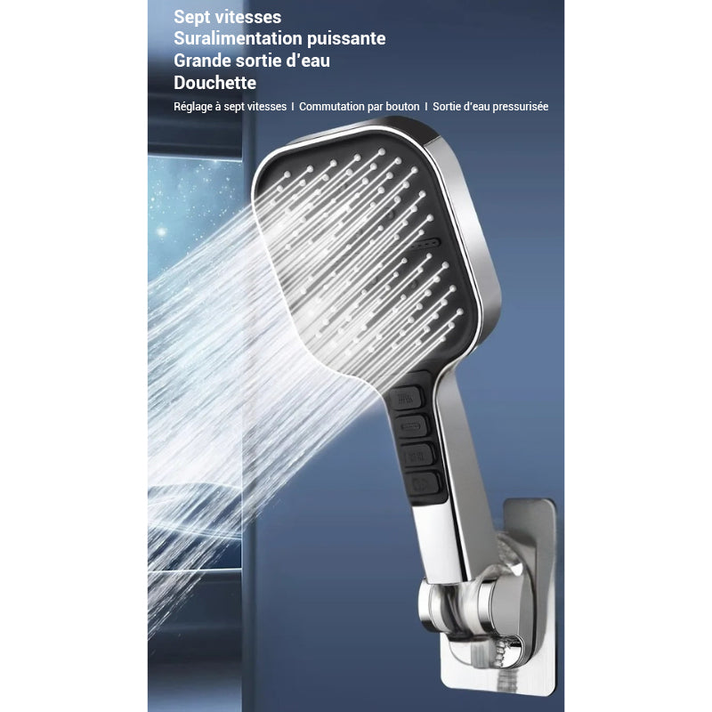 Pommeau de douche haute pression avec boutons