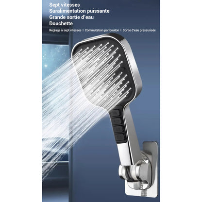 Pommeau de douche haute pression avec boutons