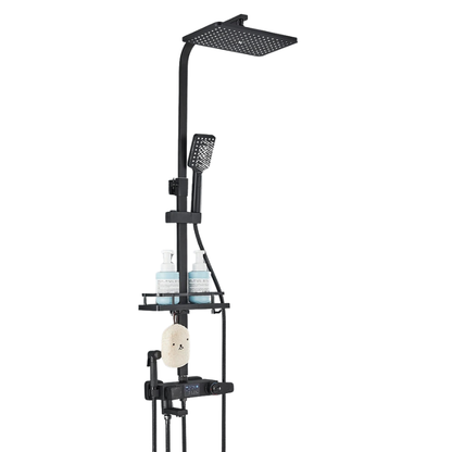 Colonne de douche noire multi voies