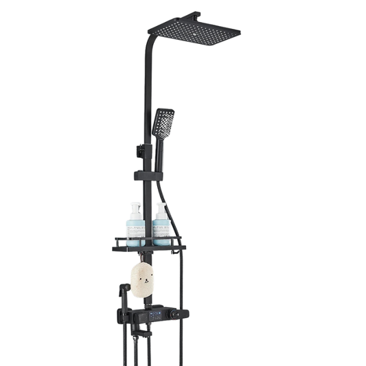 Colonne de douche noire multi voies