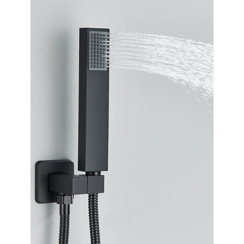 Colonne de douche noire cascade