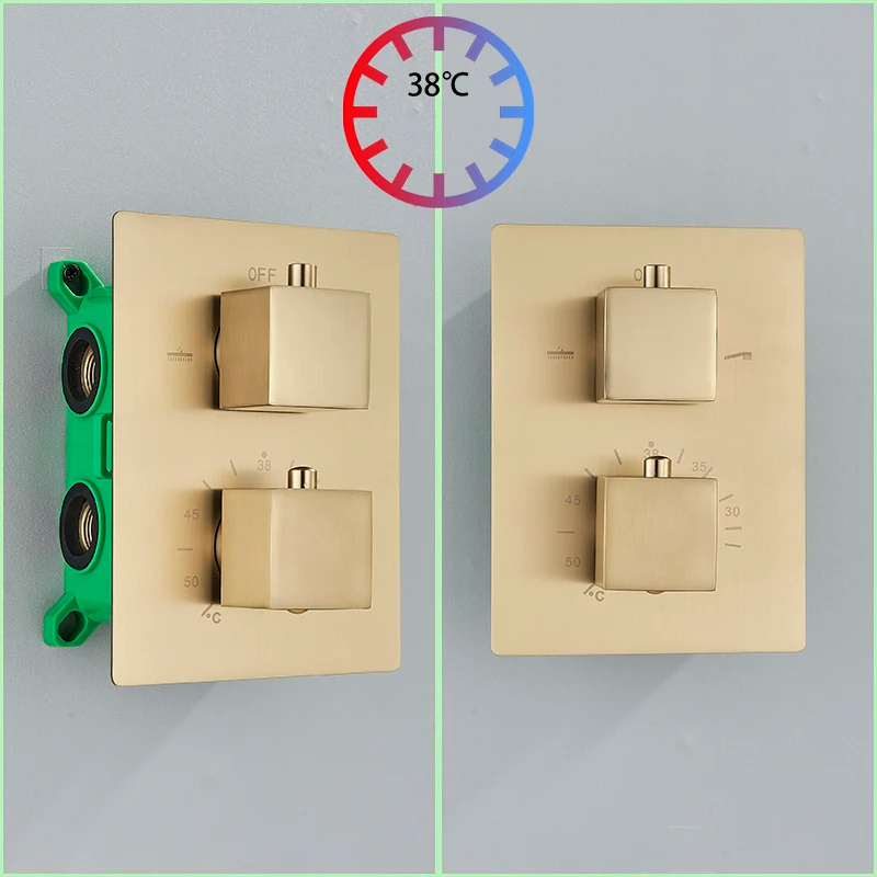 Colonne de douche thermostatique plafond