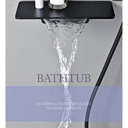 Colonne de douche laiton avec étagère