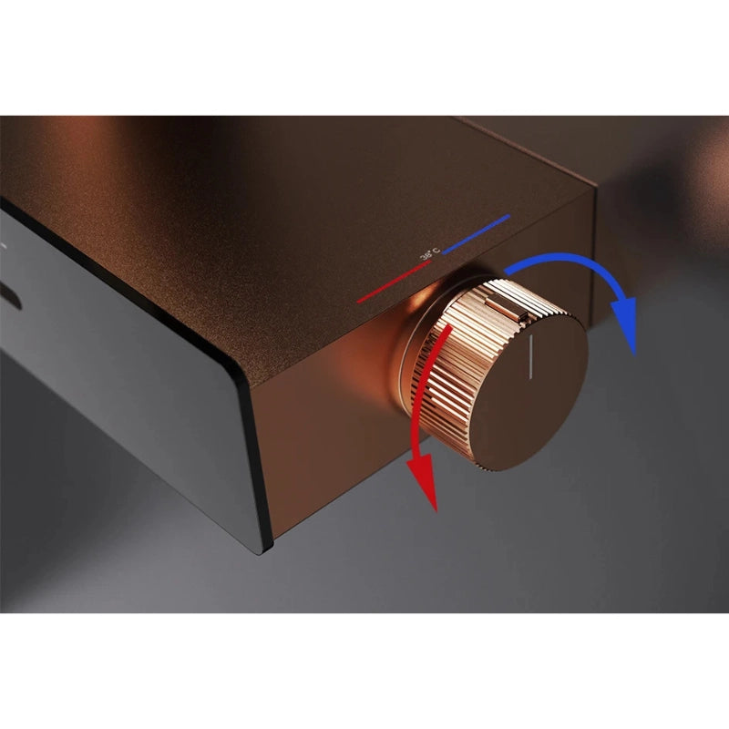 Colonne de douche thermostatique ciel de pluie