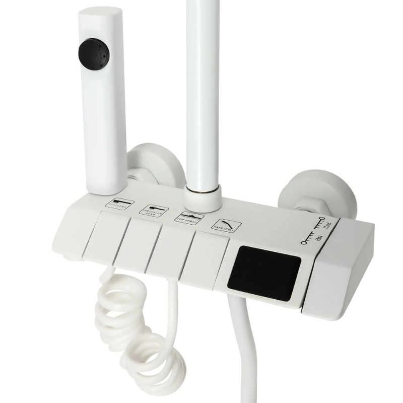 Colonne de douche pluie blanche