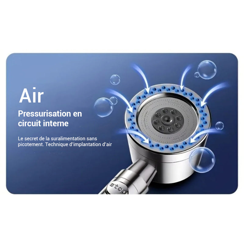 Pommeau de douche filtrant avec 5 modes
