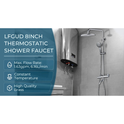 Colonne de douche en inox élégante