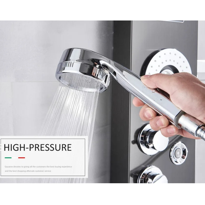 Colonne de douche hydromassante avec bidet