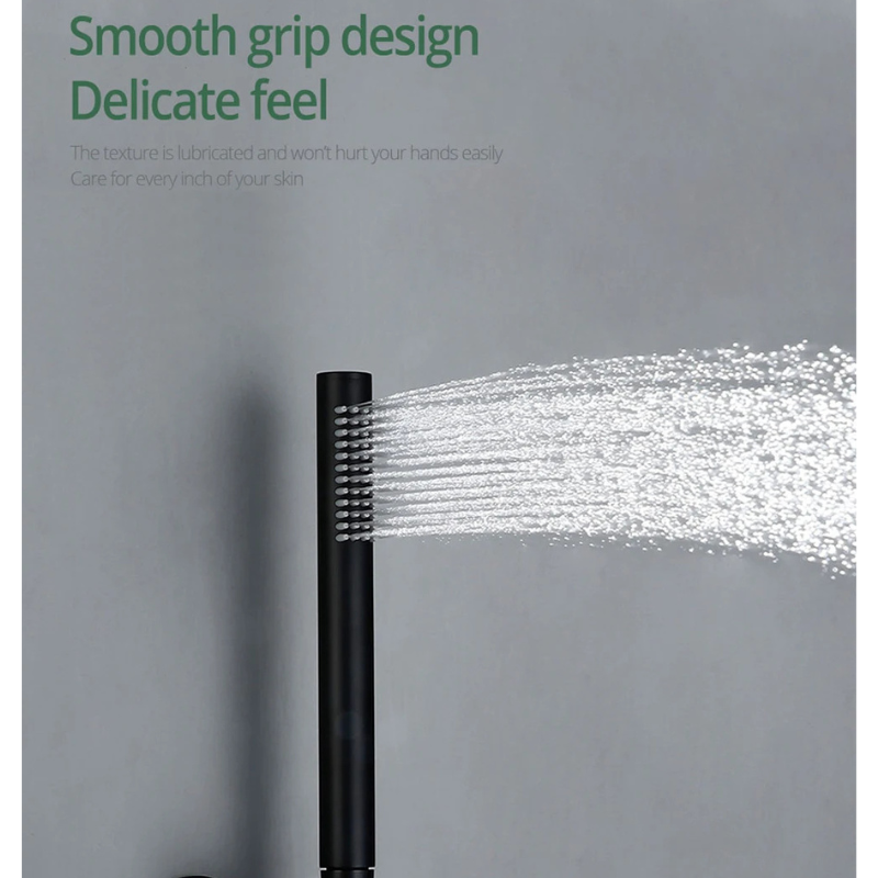 Colonne de douche encastrable style pluie