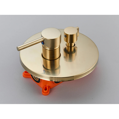 Colonne de douche encastrable or brossé