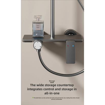 Colonne de douche pour baignoire avec commande rotative