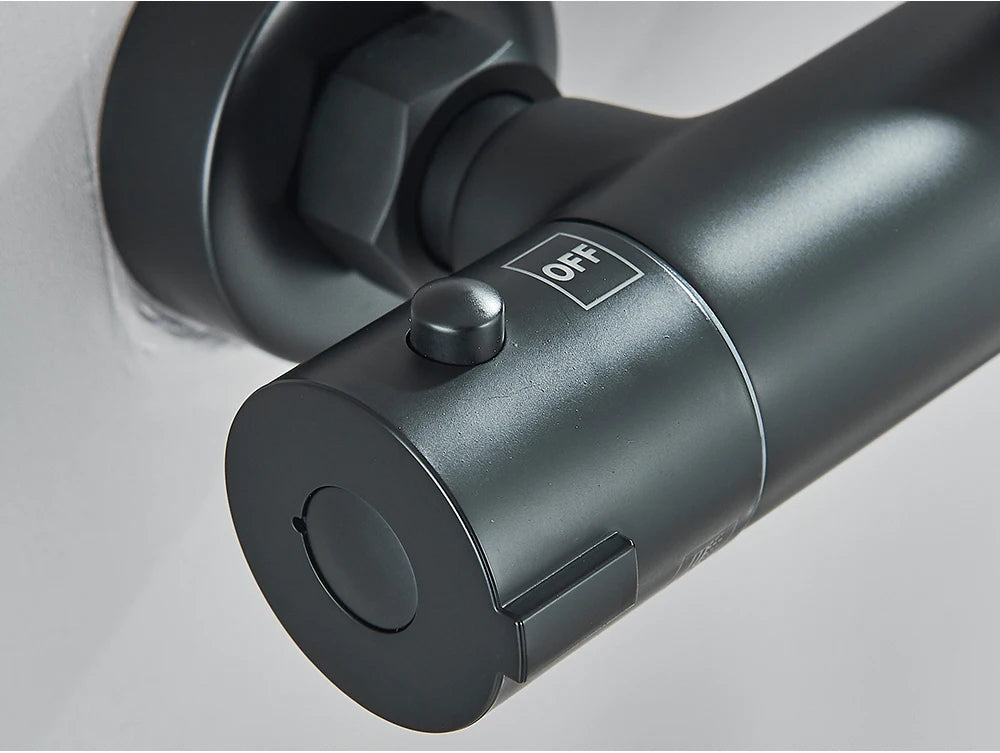 mitigeur thermostatique mural bec haut