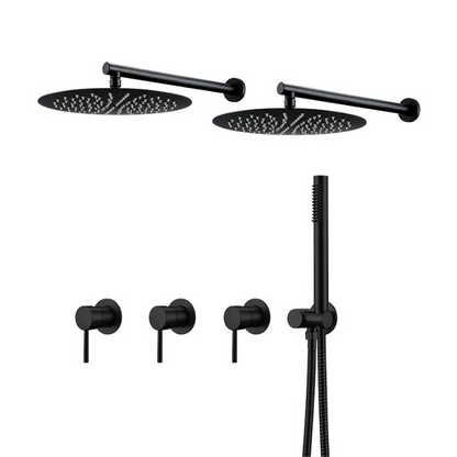 Colonne de douche encastrable double