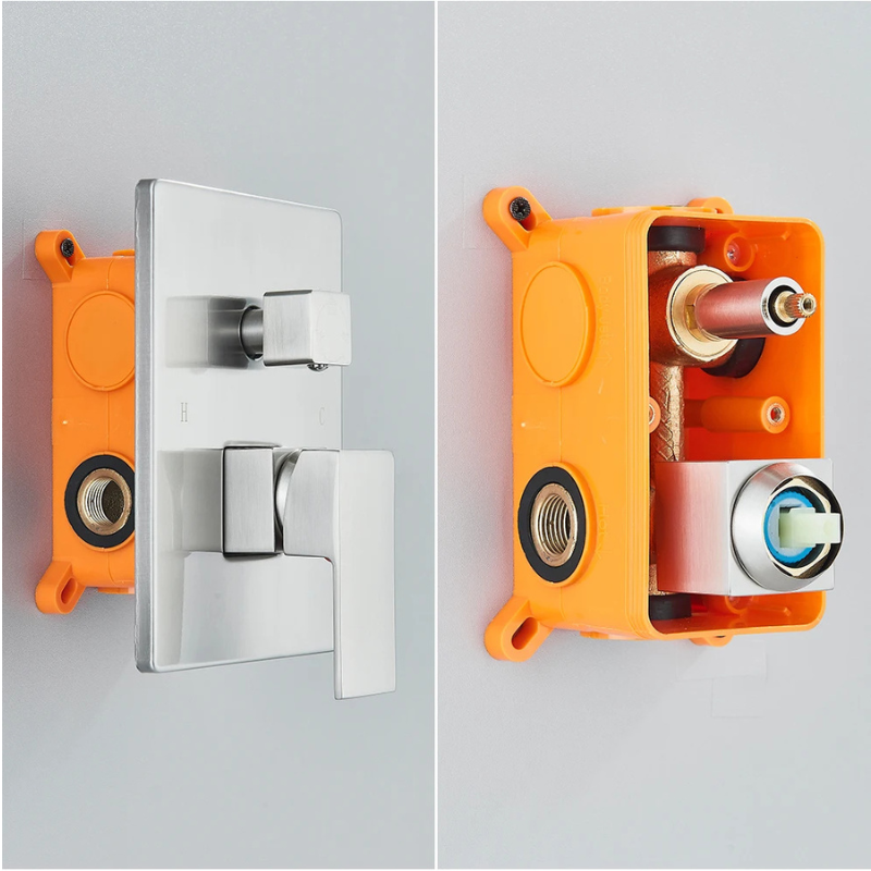 colonne de douche encastrable effet pluie plafond