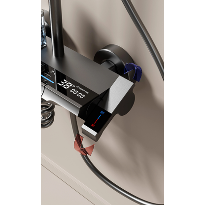 Colonne de douche laiton LED