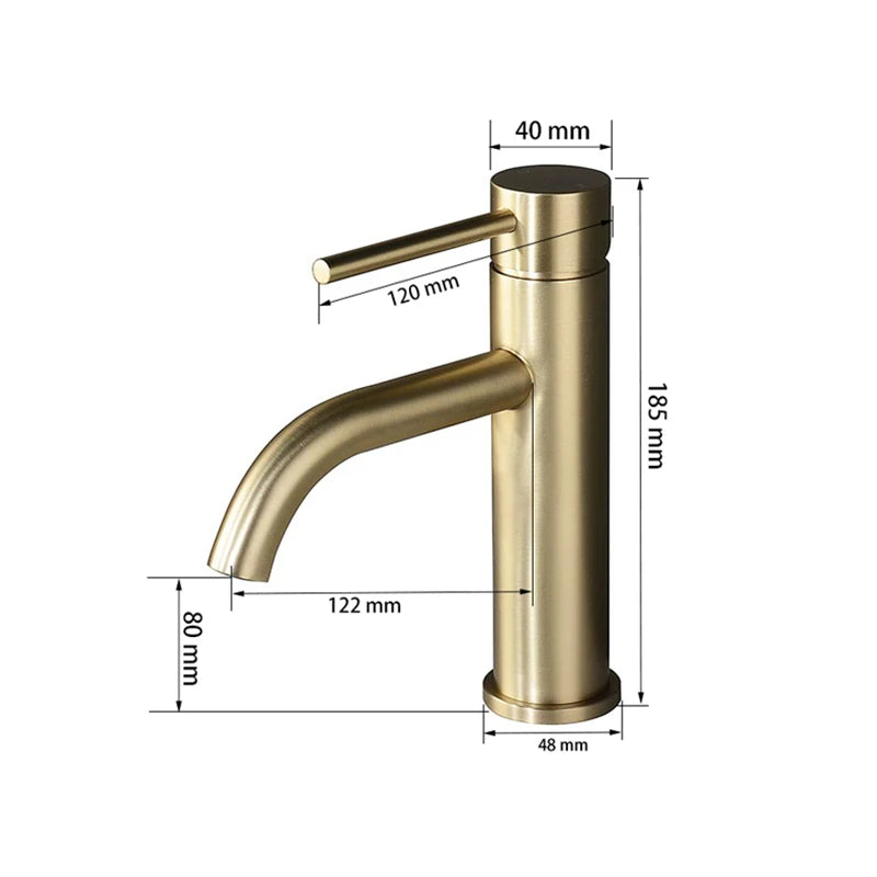 Mitigeur lavabo bec long