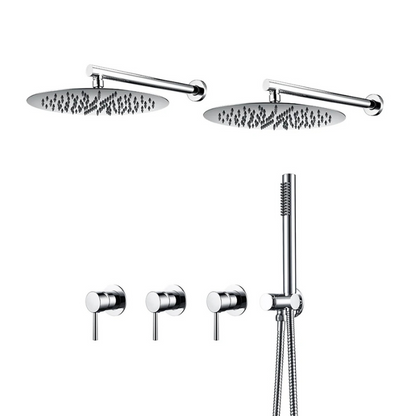 Colonne de douche encastrable double