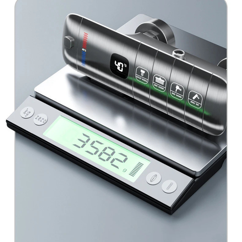 Colonne de douche thermostatique avec affichage numérique