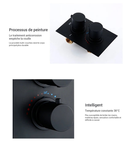 Mitigeur thermostatique douche encastrable