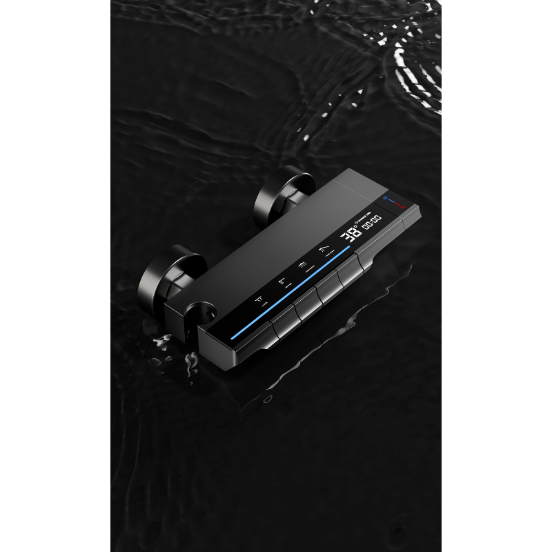 Colonne de douche laiton LED