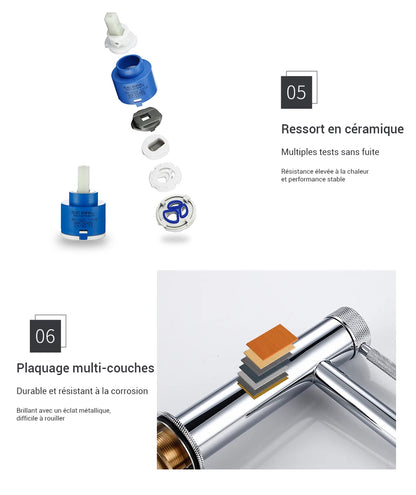 Mitigeur lavabo chrome