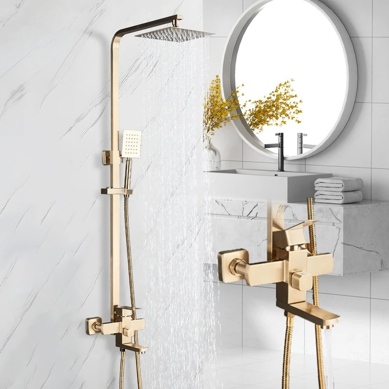 Colonne de douche baignoire pommeau pluie