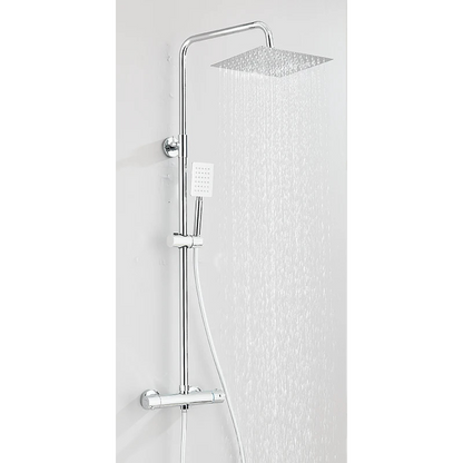 Colonne de douche carrée avec pommeau