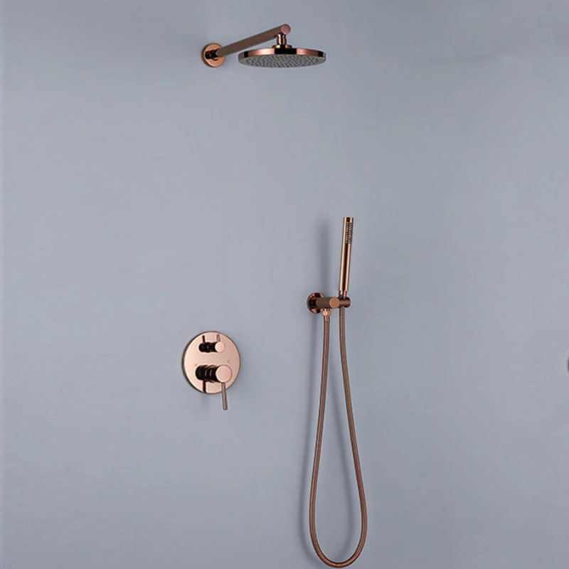 Colonne de douche en cuivre minimaliste