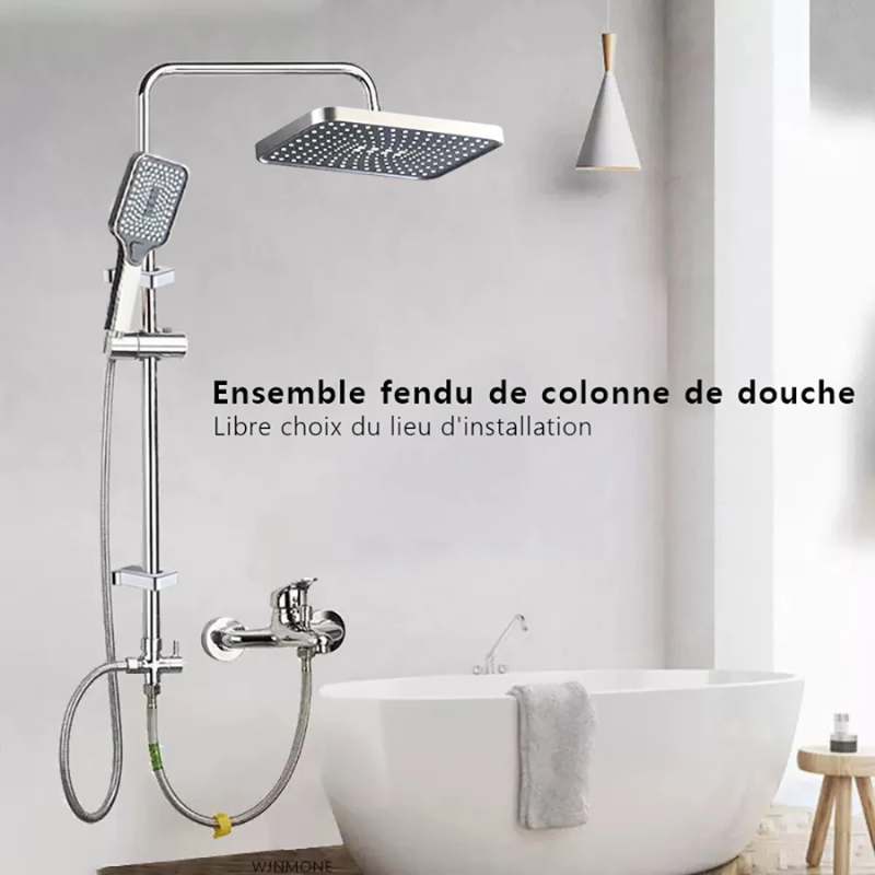 Colonne de douche en inox sans robinet