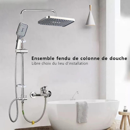 Colonne de douche en inox sans robinet