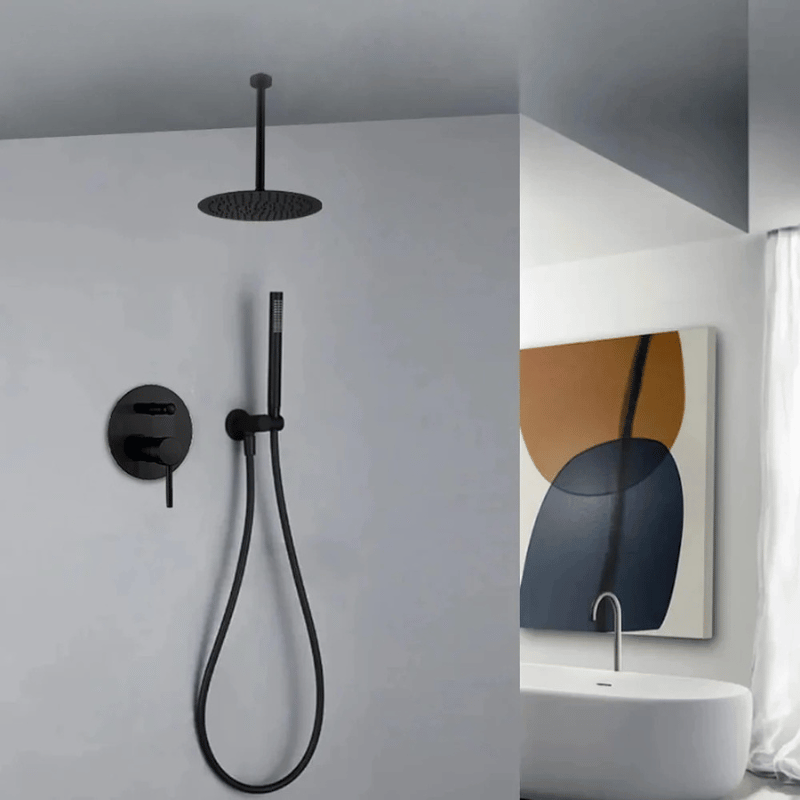 Colonne de douche encastrable bras de plafond