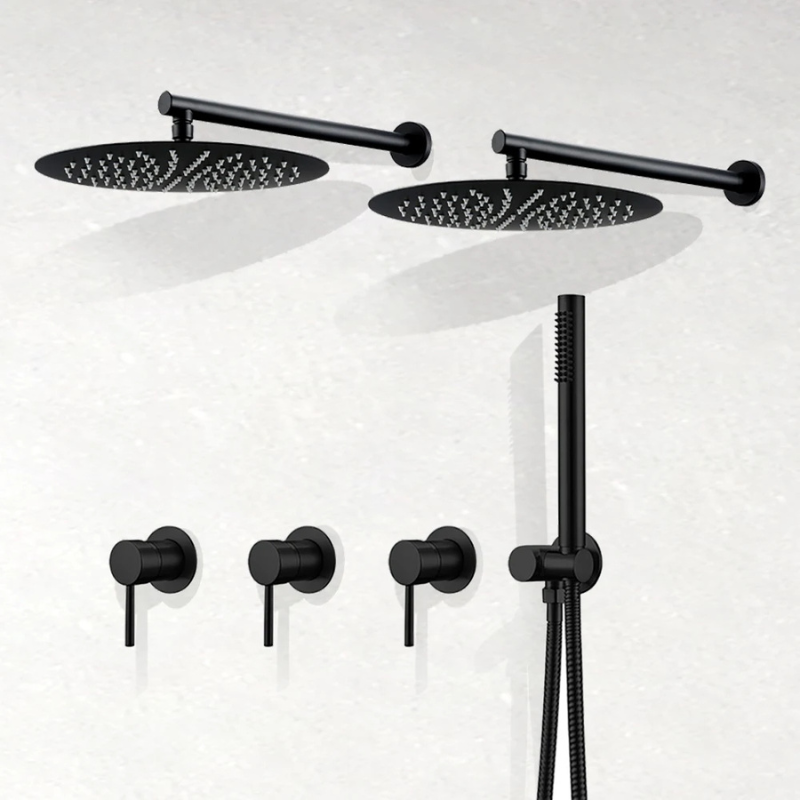 Colonne de douche encastrable double