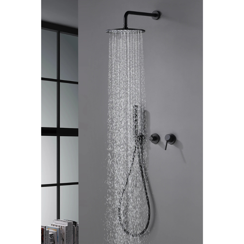 Colonne de douche encastrable style pluie