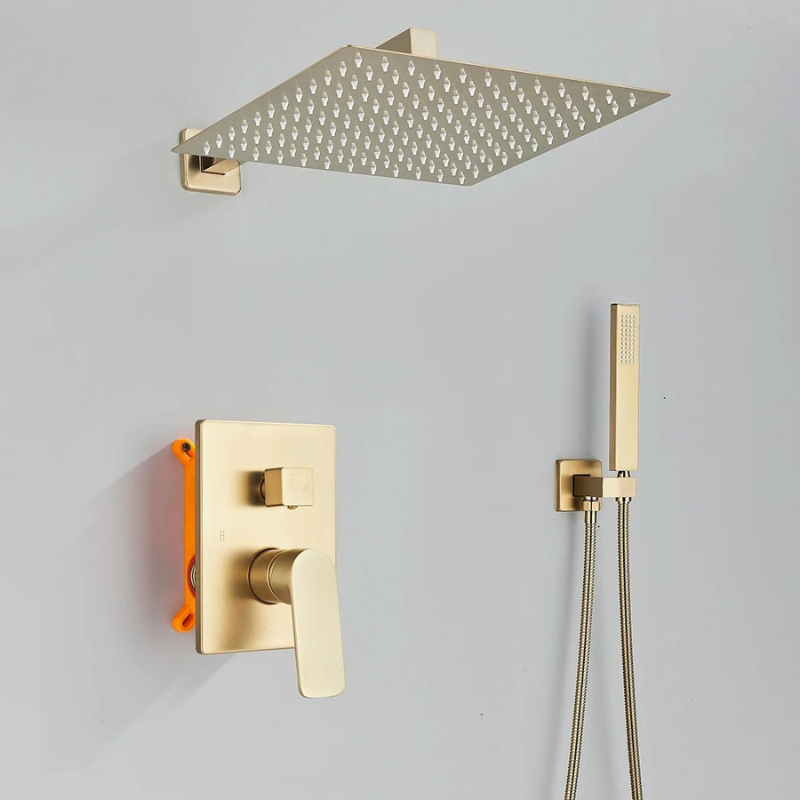 Colonne de douche encastrable tête carrée