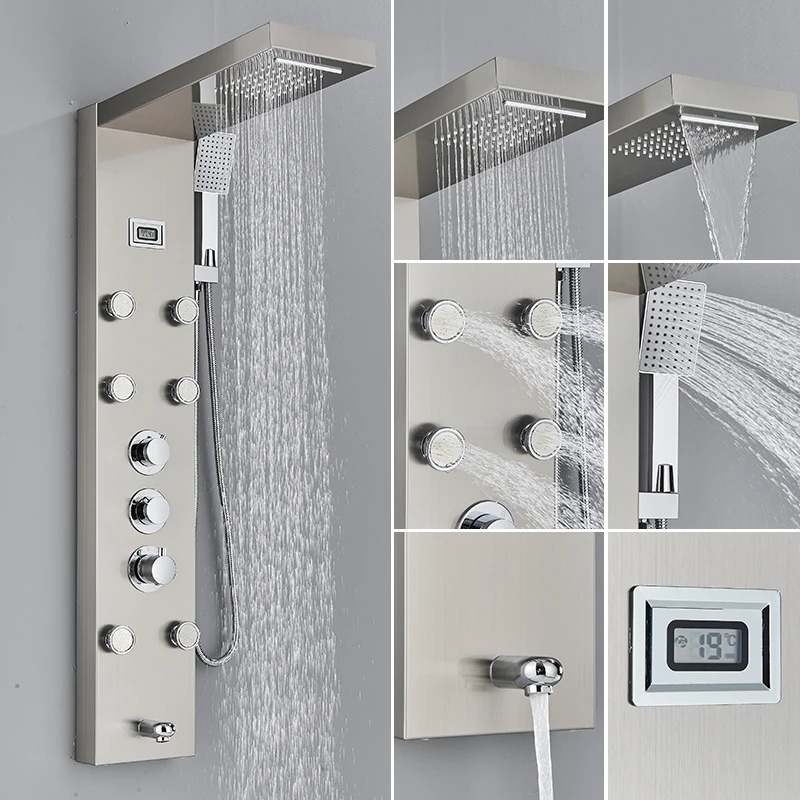 Colonne de douche hydromassante affichage numérique